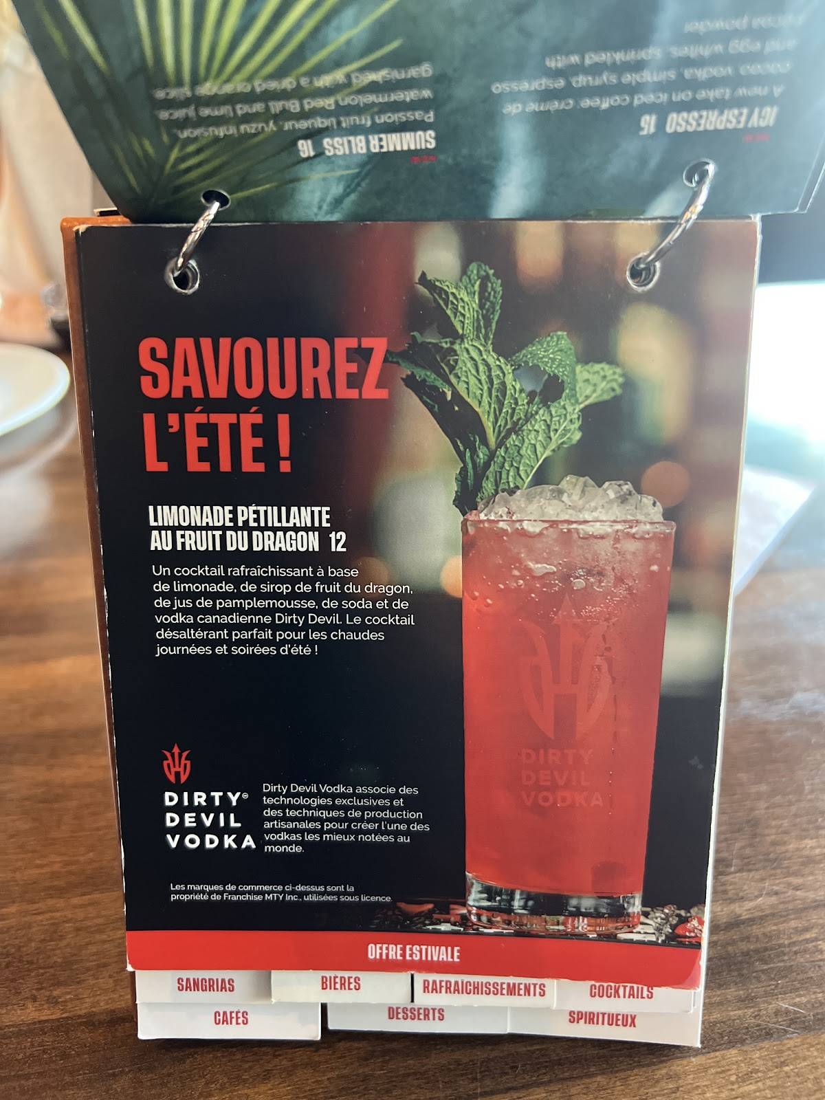 Menu de Baton Rouge Boisbriand