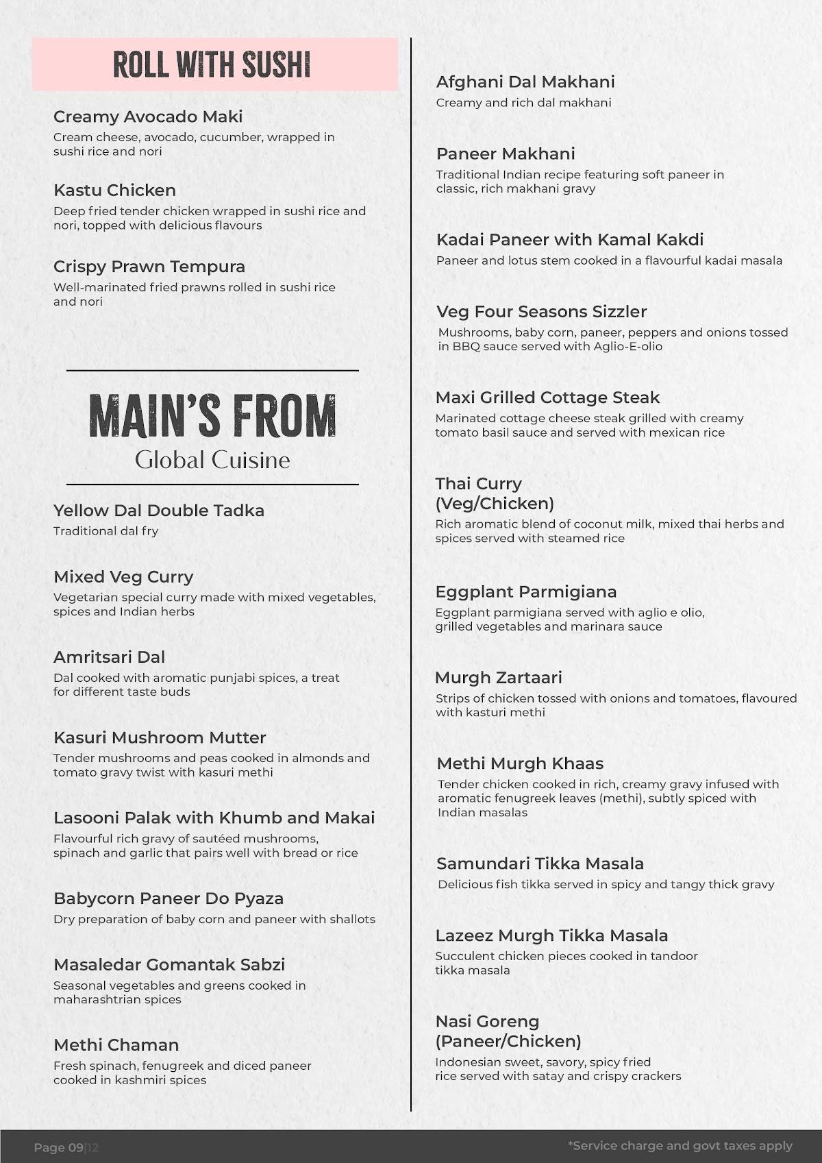 Menu at Big Pitcher Indiranagar, Bengaluru, No.4121