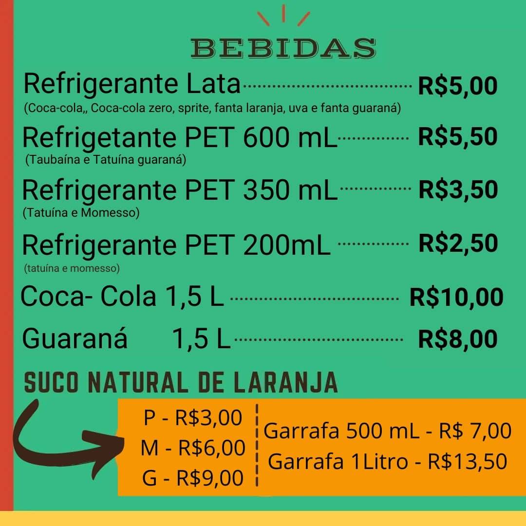 Coxinha de Montão cardápio