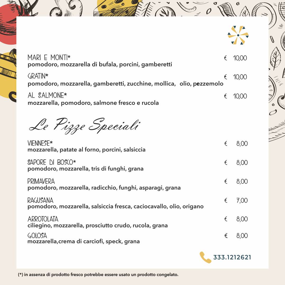 Menu di Il Carpaccio-Ristorante e Pizzeria 