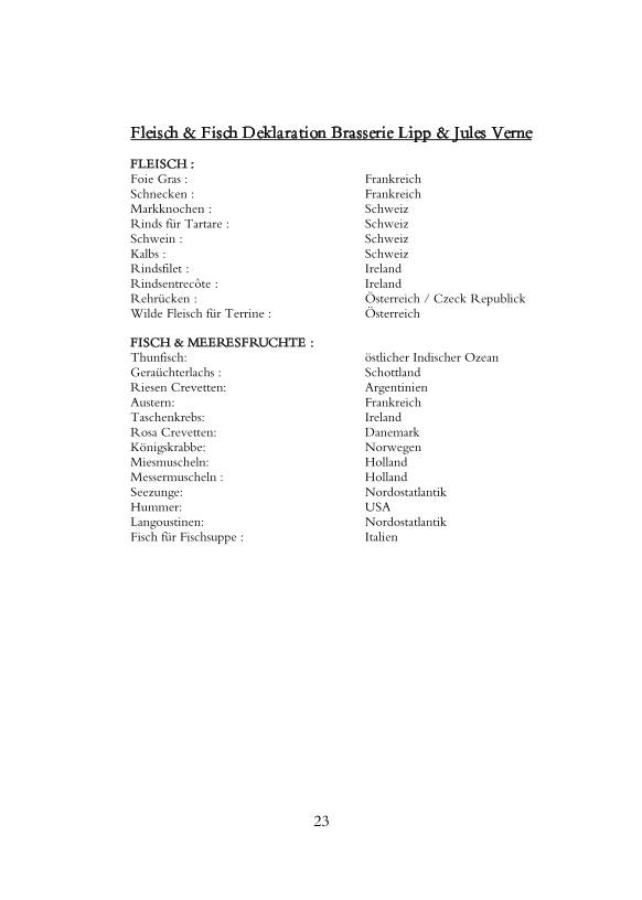 Menu di Jules Verne Panoramabar 