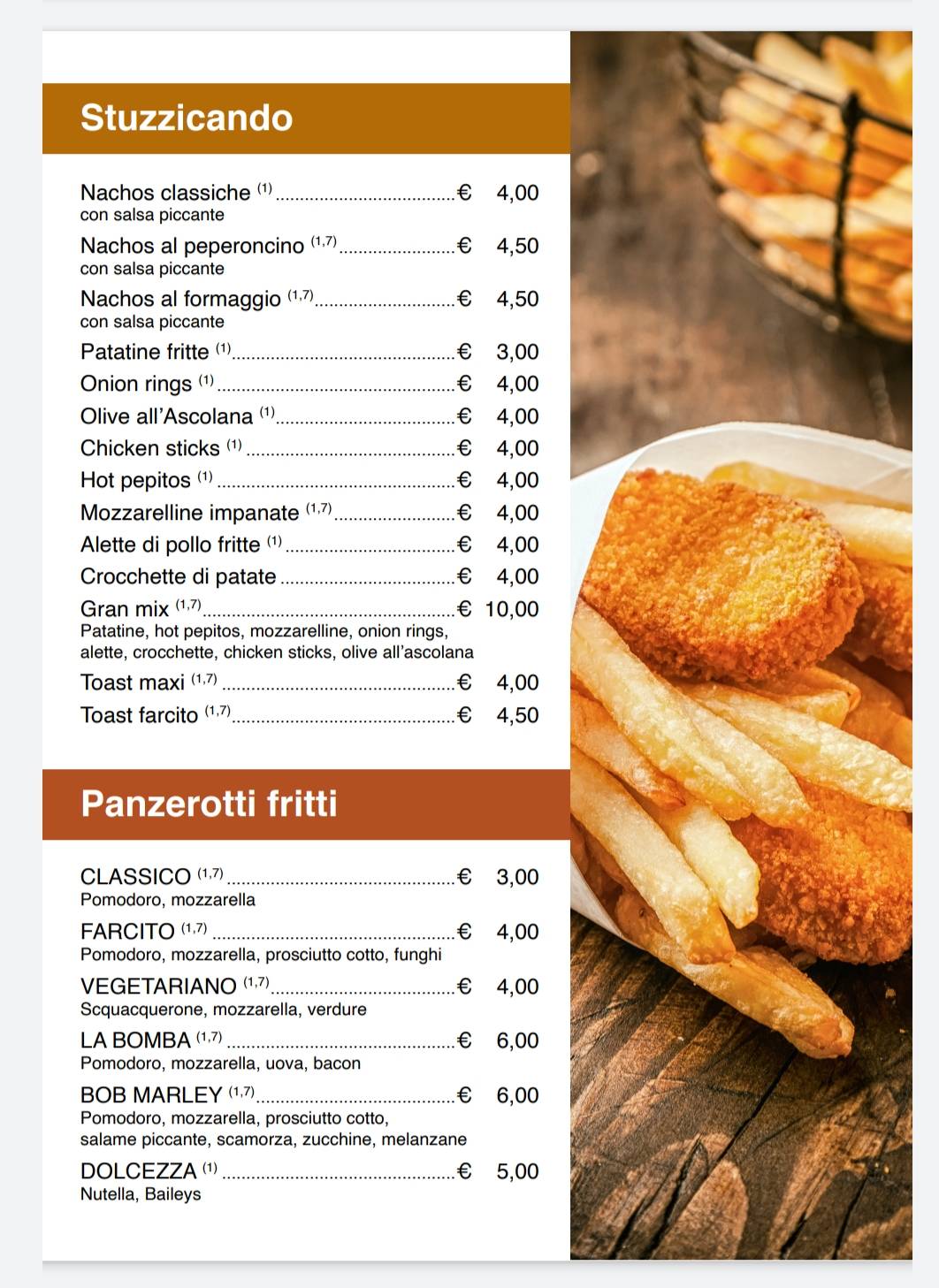 Menu di Legend's Pub 