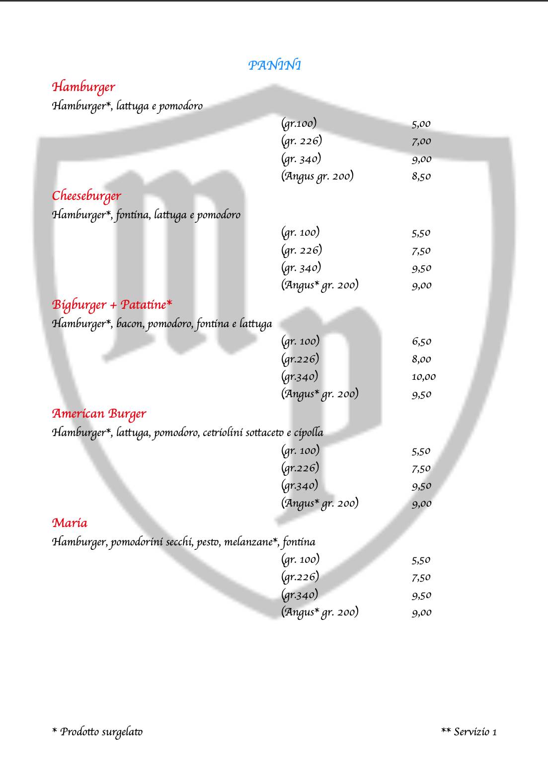 Menu di MAX PUB 