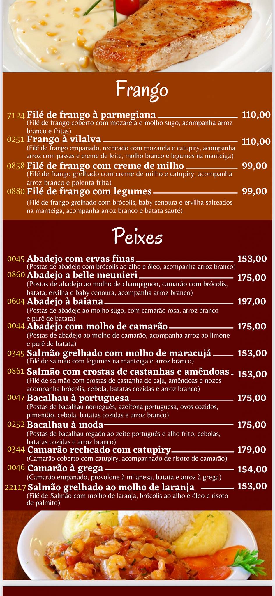 Mercatto Bar e Restaurante cardápio
