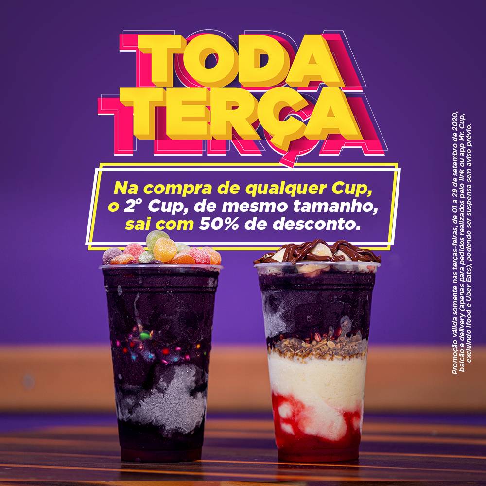Mr. Cup Açaí cardápio