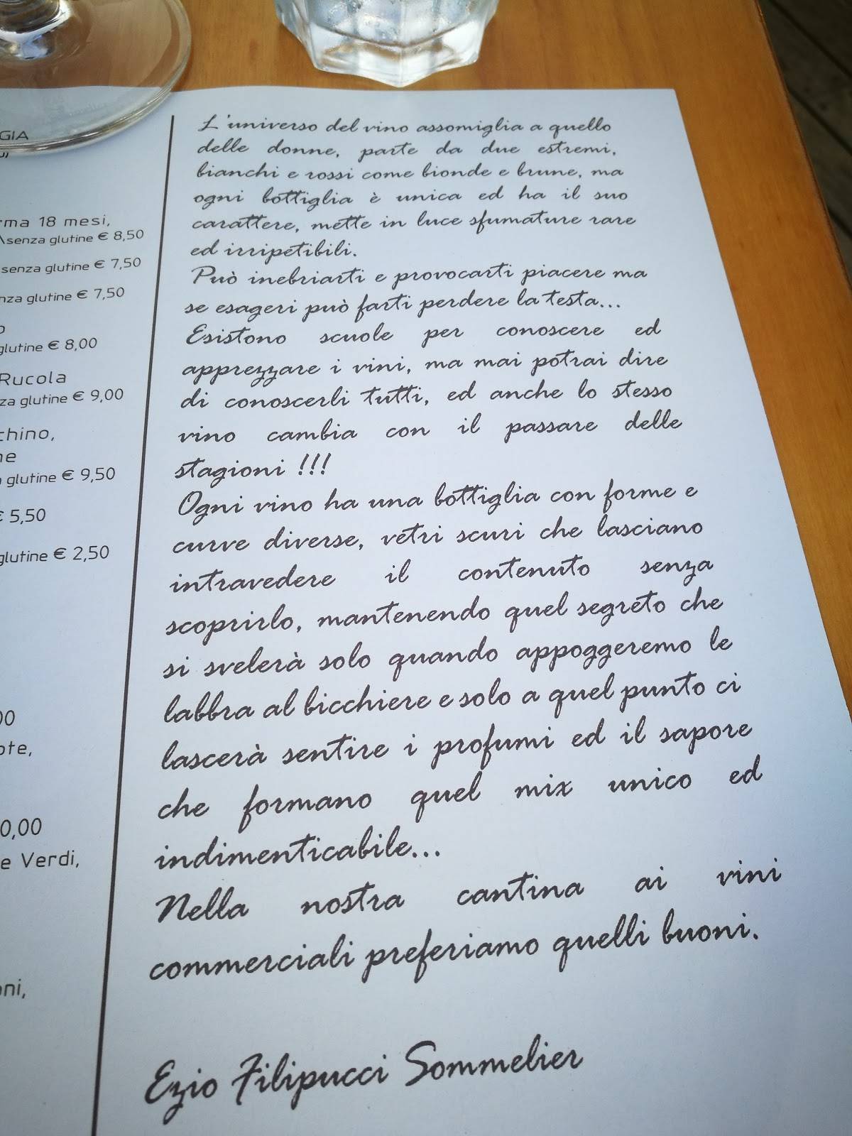 Menu di Ristorante Sirena Sul Mare 