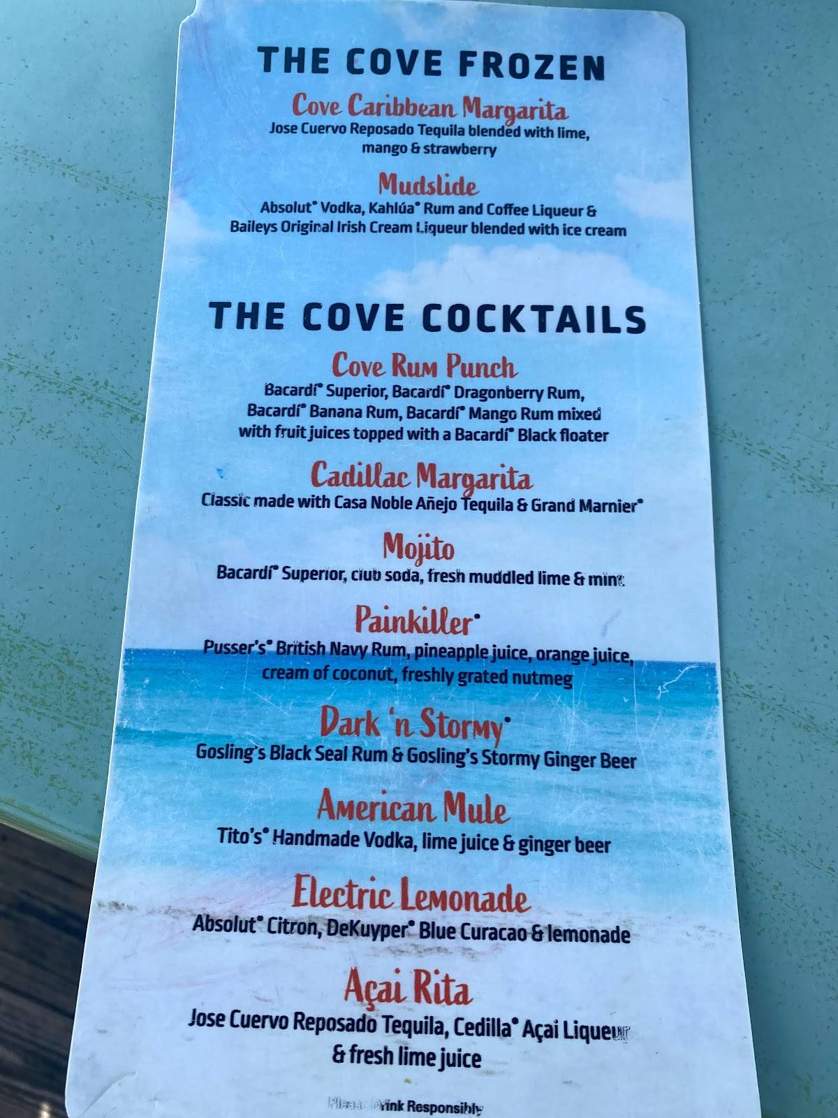 Menu At Skipper S Cove Bar Grill Fort Pierce