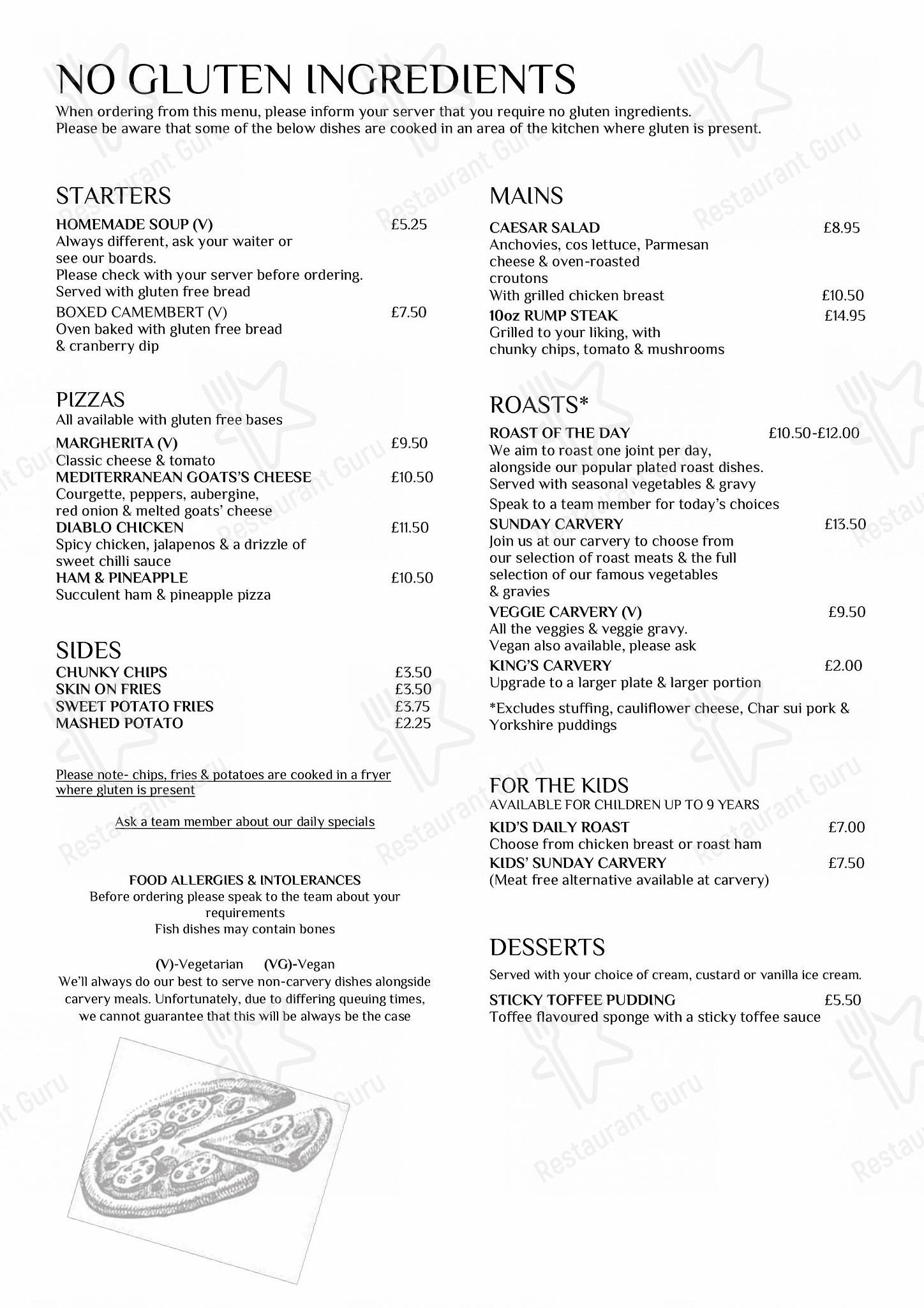 Menu at Spread Eagle pub & bar, Romiley, Hatherlow