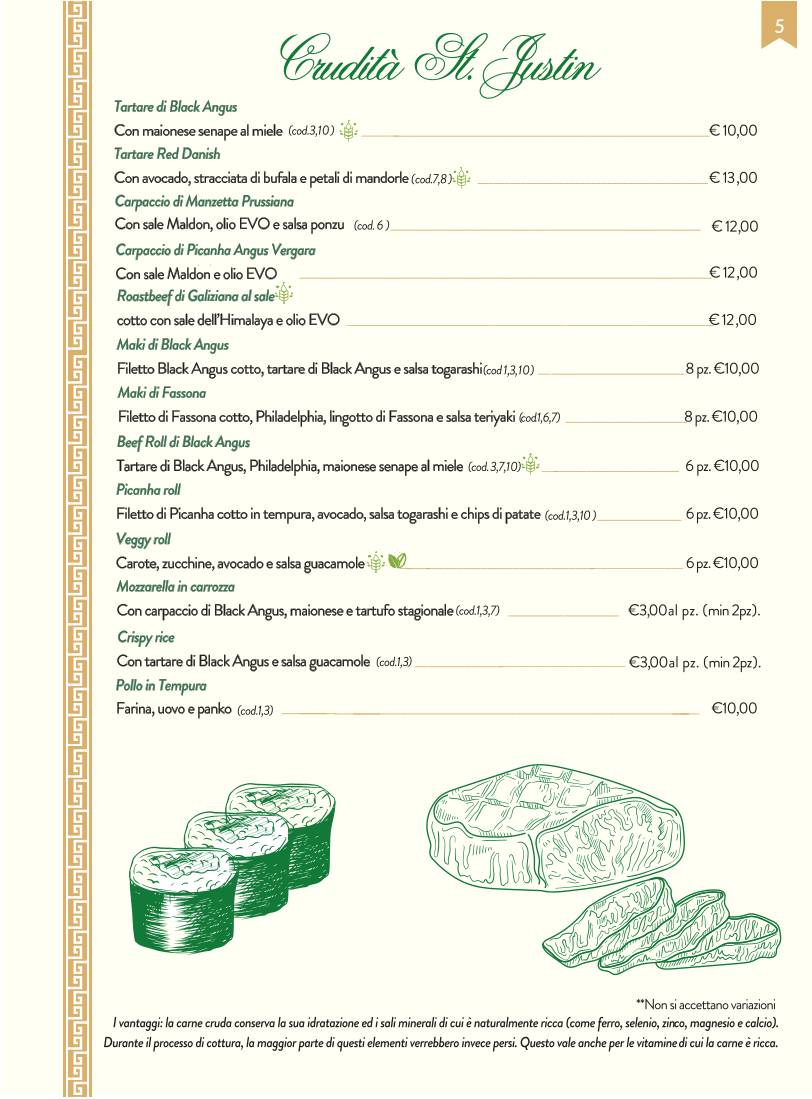 Menu di St.Justin Meat & More 