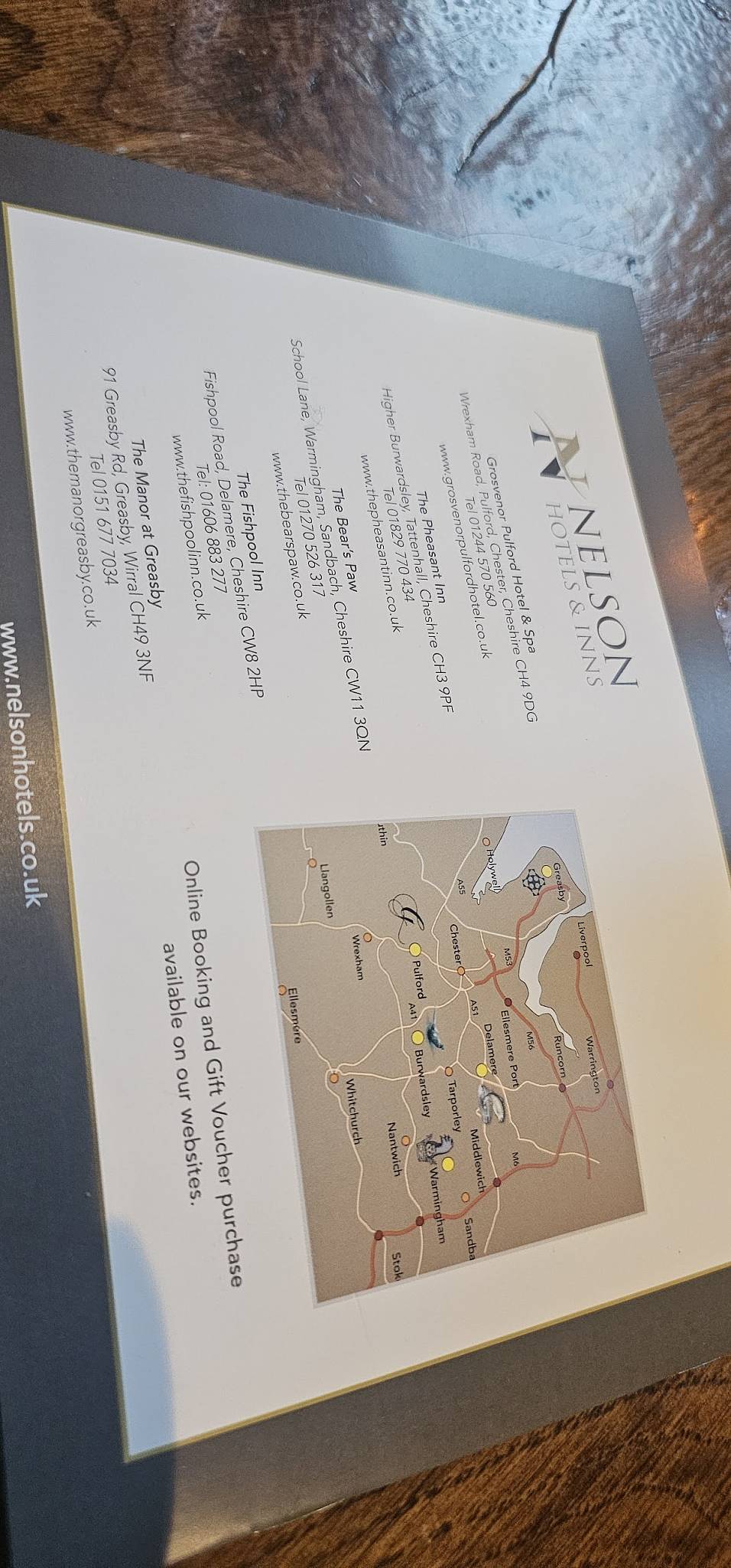 Menu at The Fishpool Inn pub & bar, Delamere