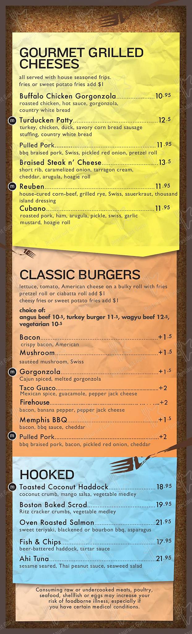 Menu at The Mick pub & bar, Holyoke
