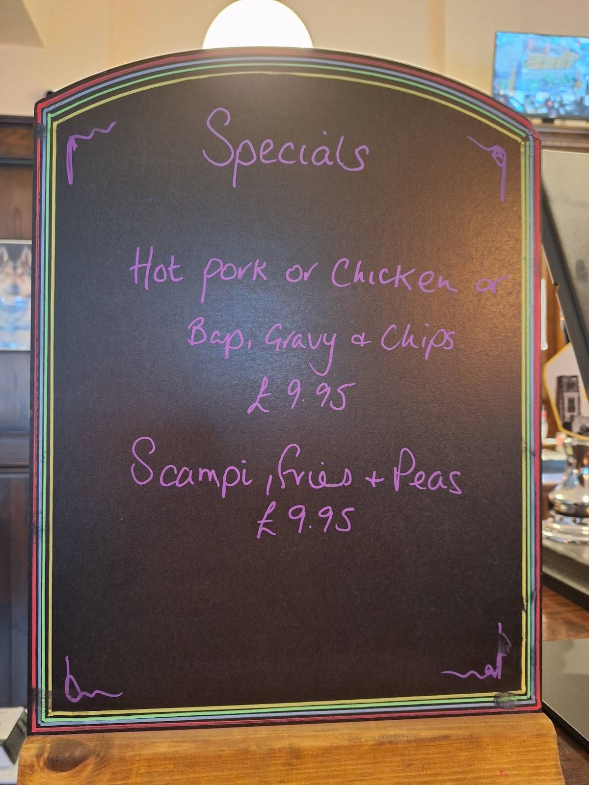 Menu at The Board Inn pub & bar, Blaydon