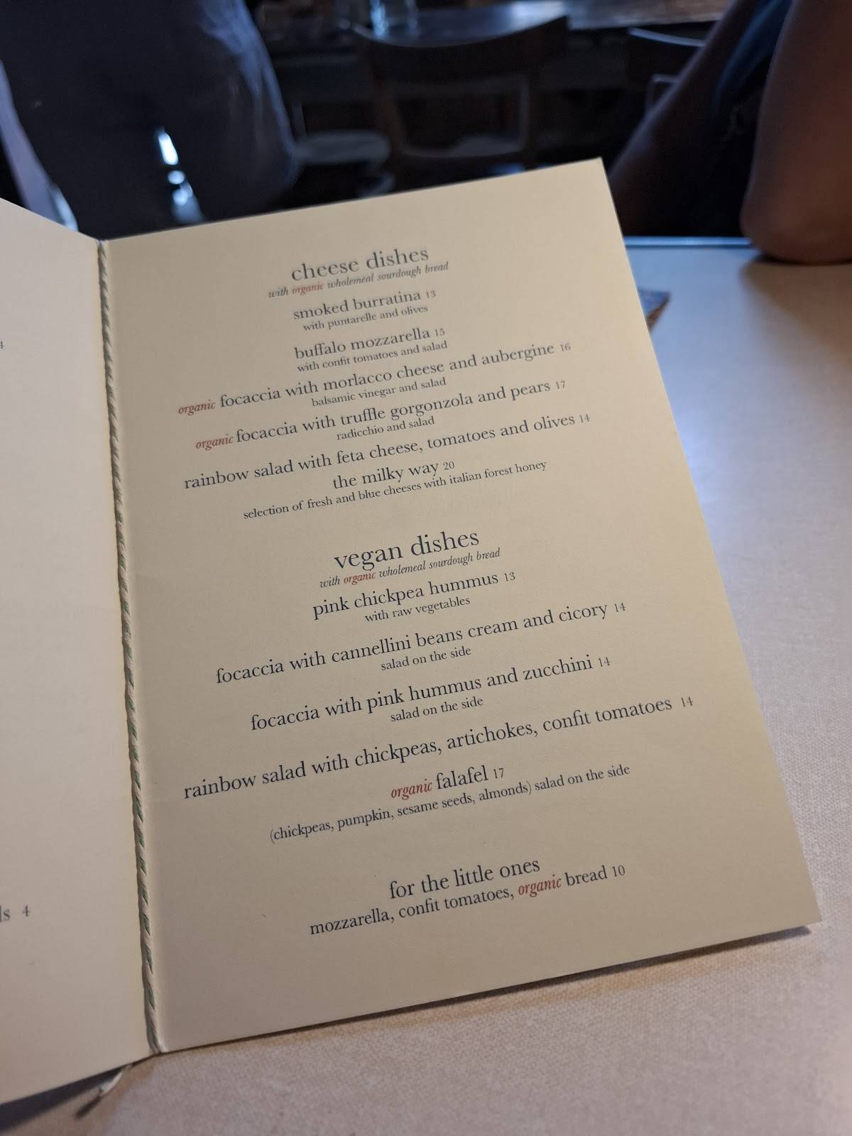 Menu di sullaluna libreria & bistrot 