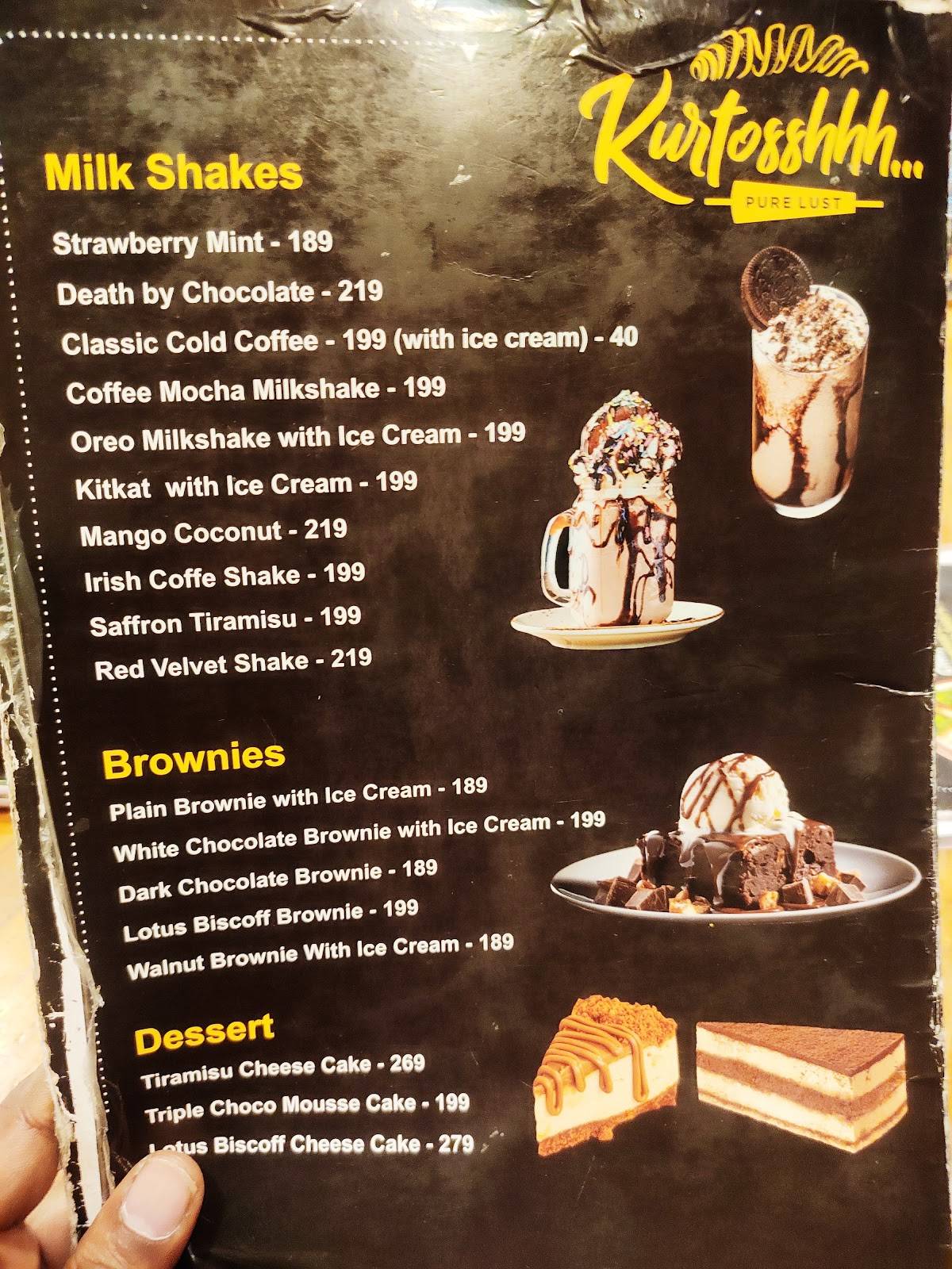 Kurtosshhh… menu