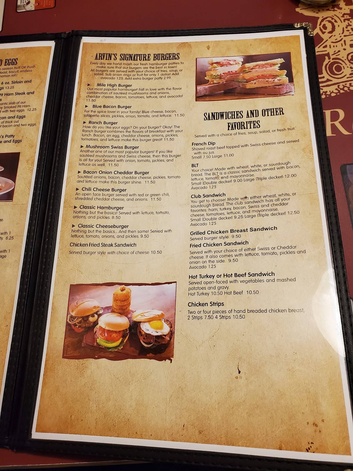 Menu at Pufferbelly Station Restaurant, Grand Junction