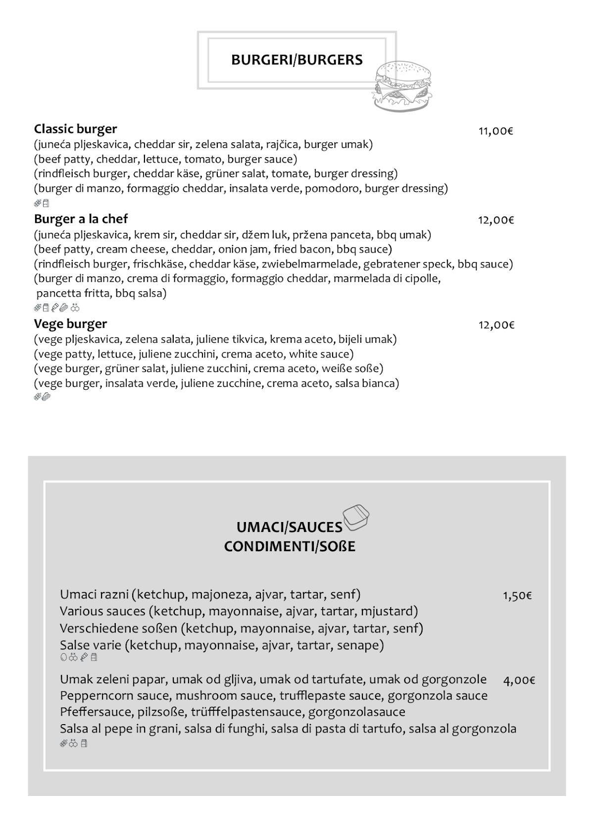 Menu di Restoran Punto 