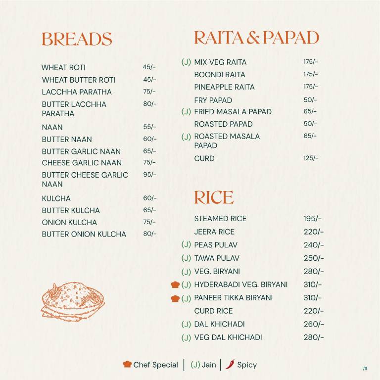 Veg & Co. menu