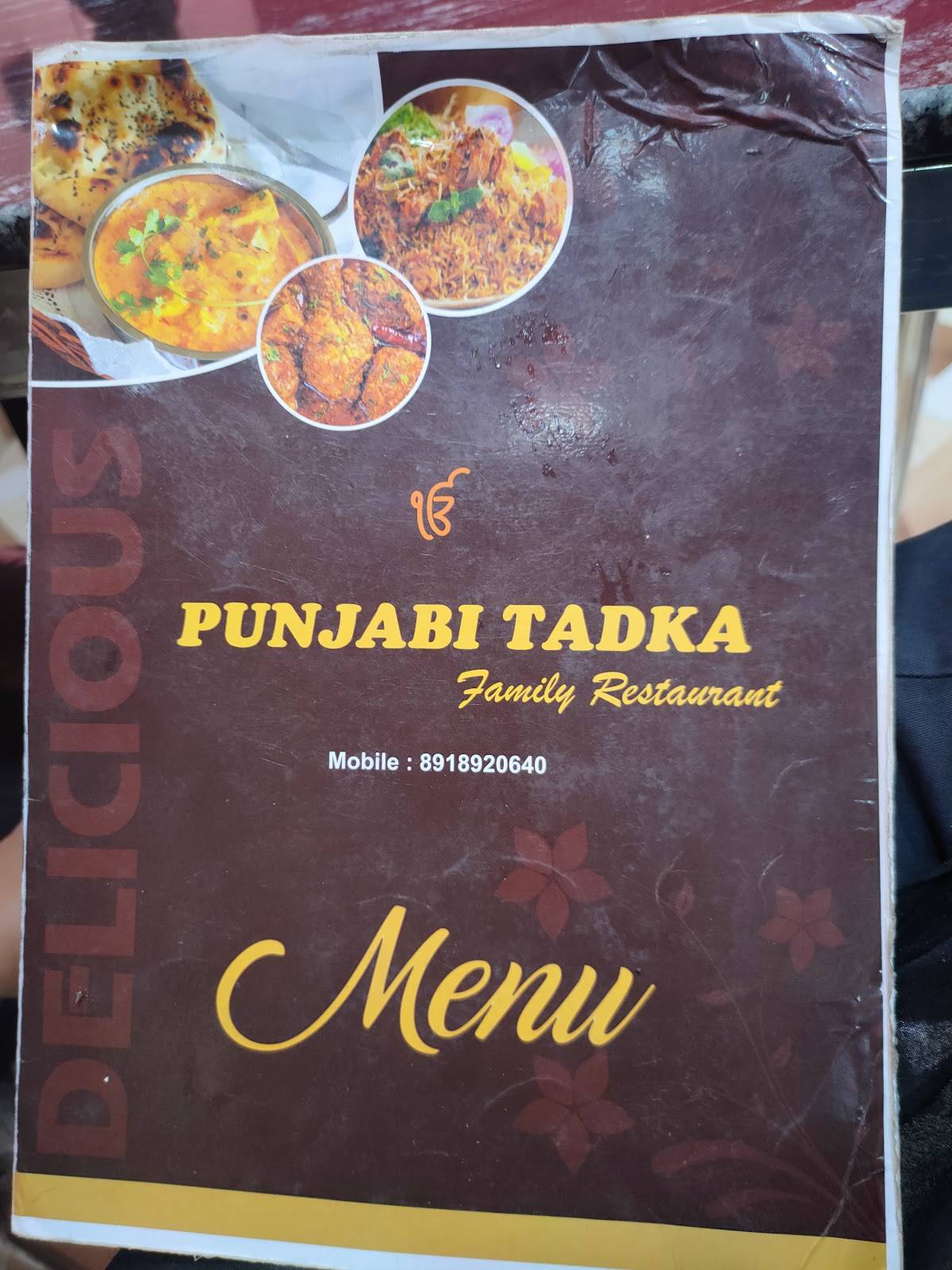 Punjabi Tadka menu