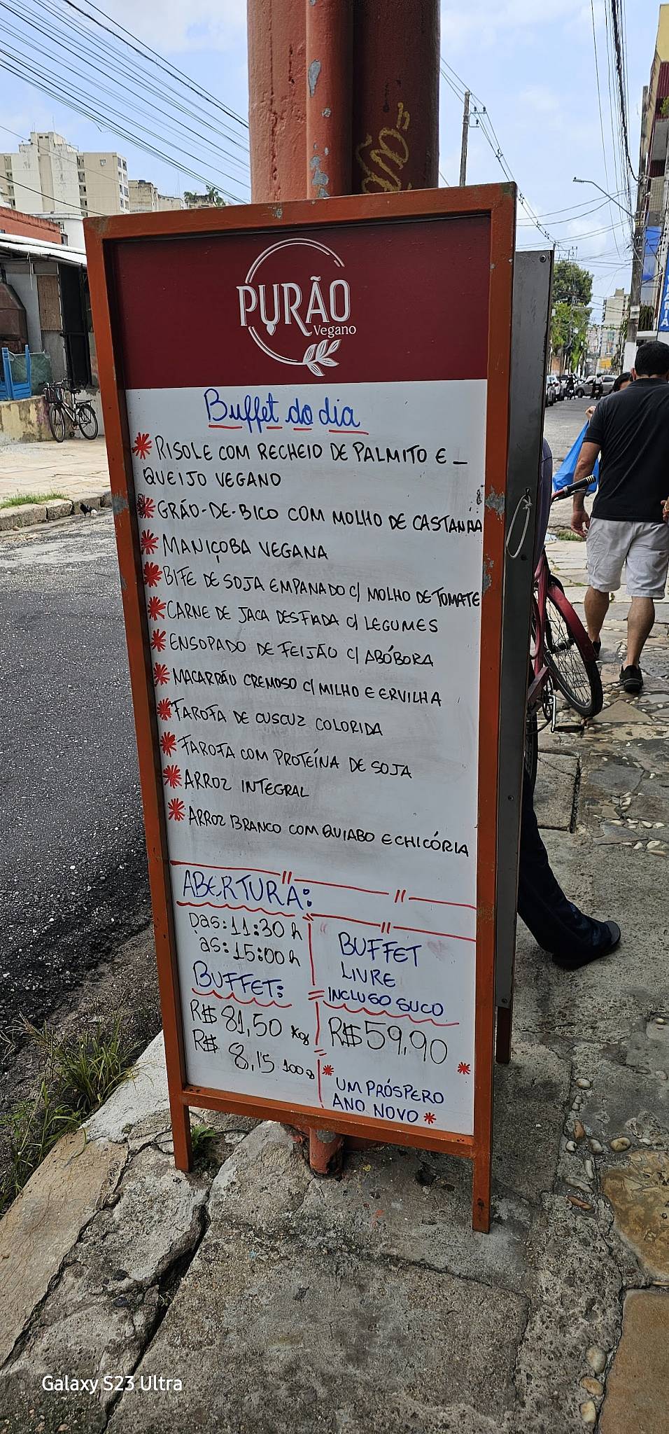 Purão Vegano cardápio
