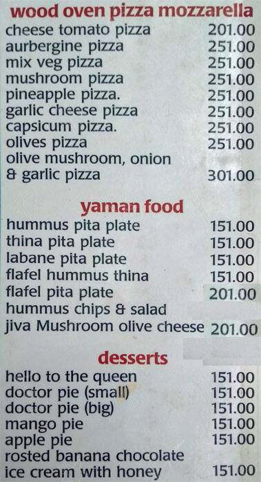 Doctor Alone Hostel & Cafe menu