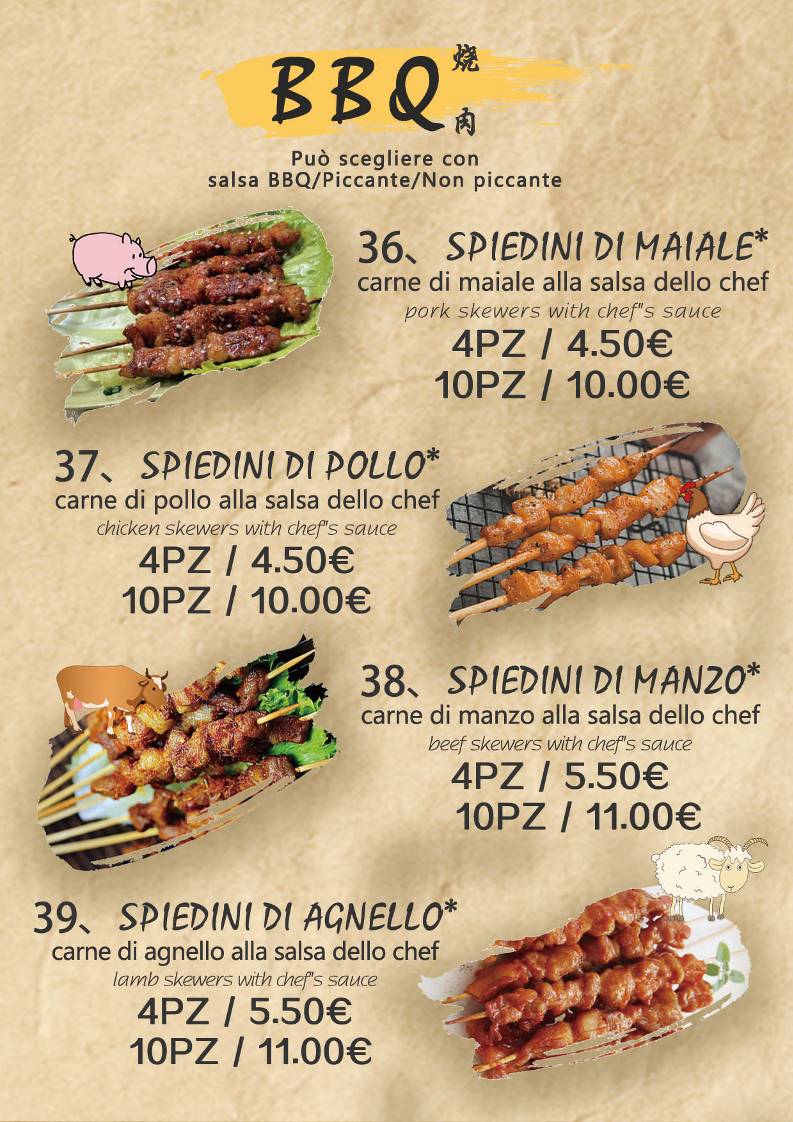 Menu di QQ ramen e BBQ 