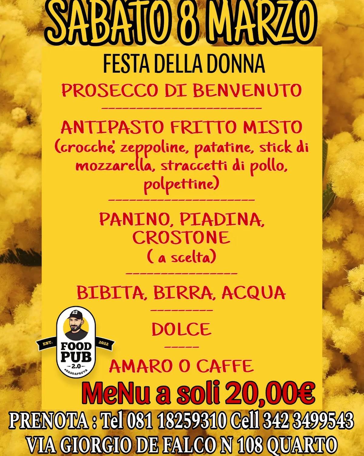 Menu di Foodpub2.0 