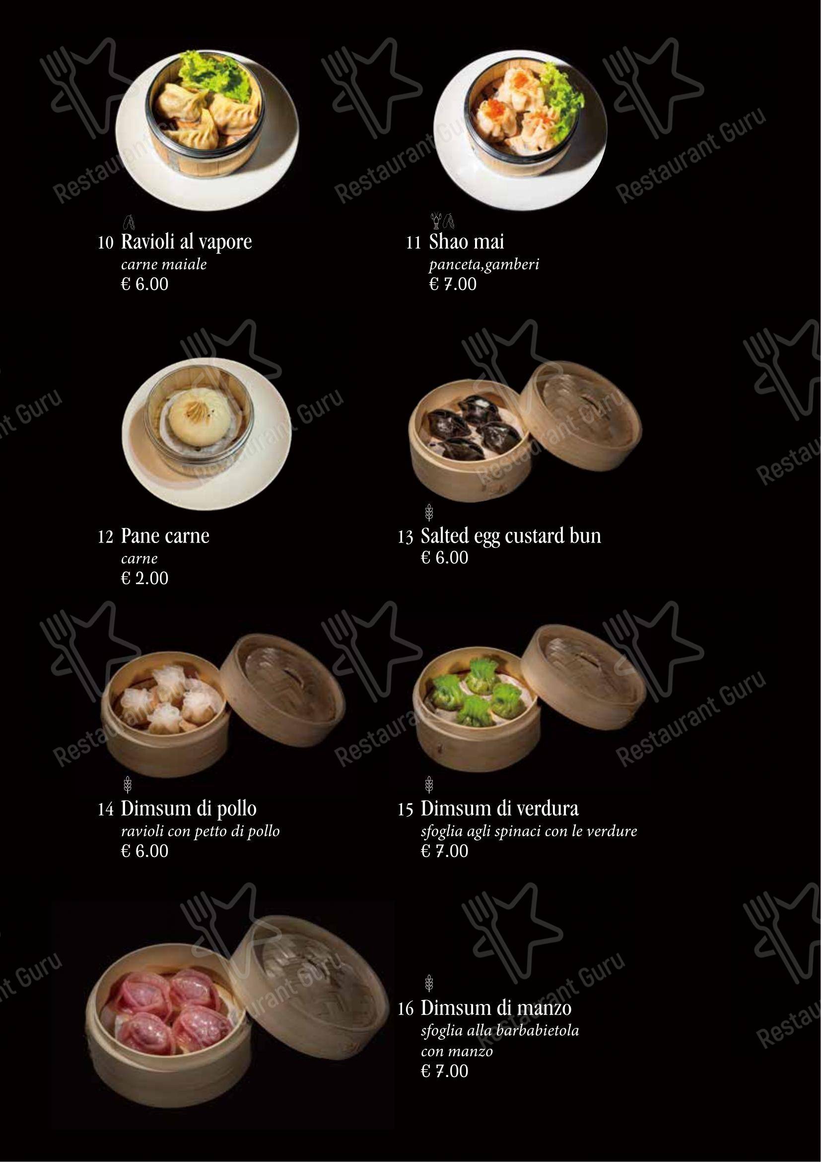 Menu di Ristorante Giapponese Tao - Menu bar