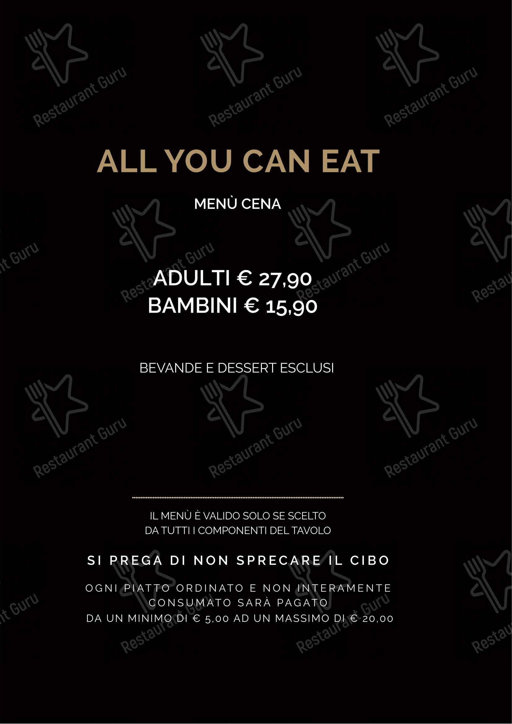 Menu di Ristorante Giapponese Tao - Menu bar