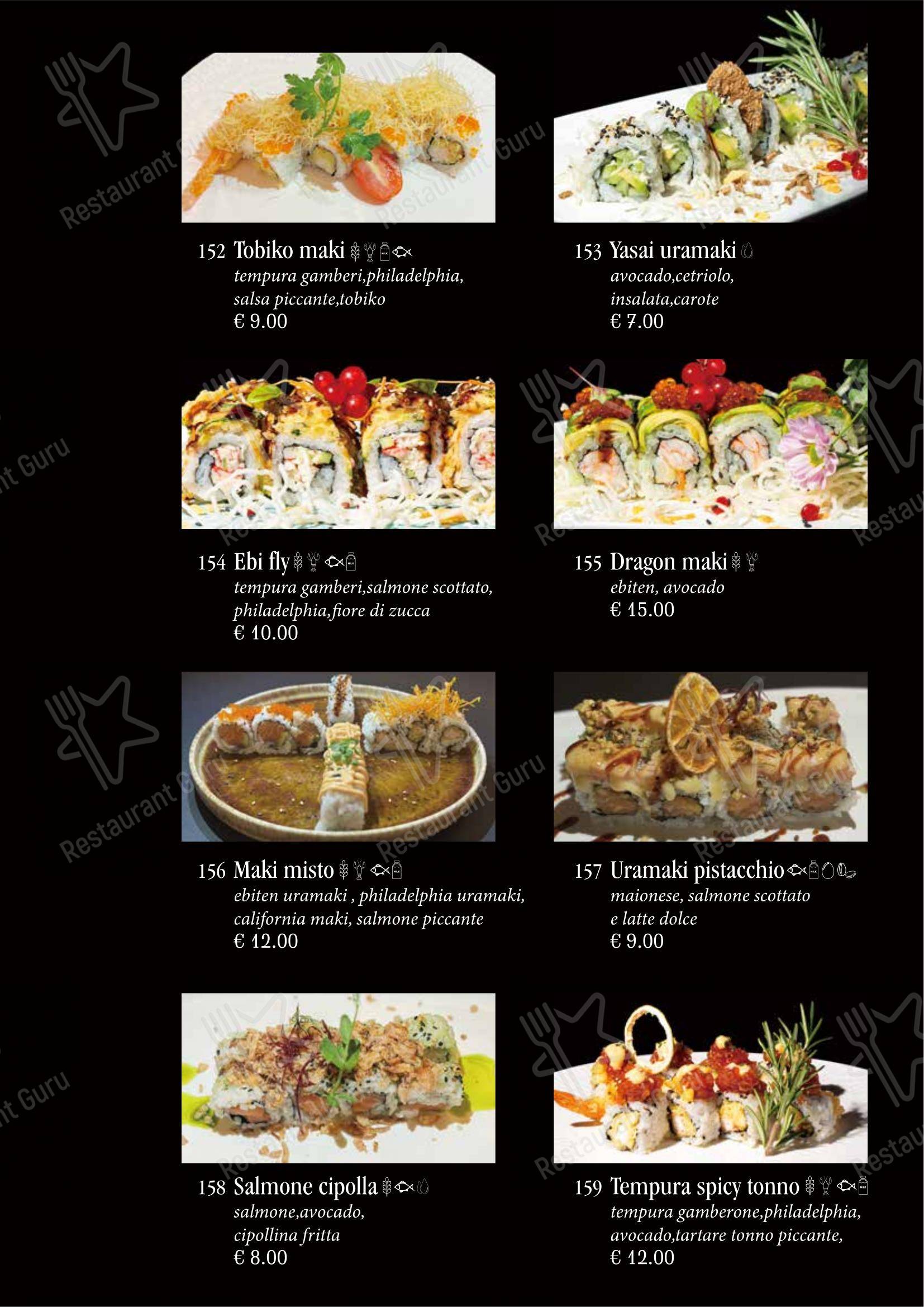 Menu bar per Ristorante Giapponese Tao ristorante