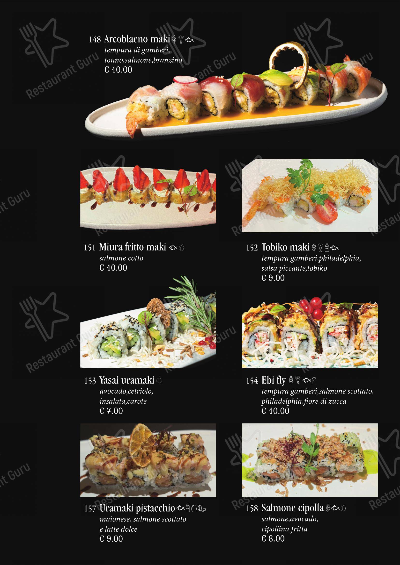 Menu di Ristorante Giapponese Tao - Menu