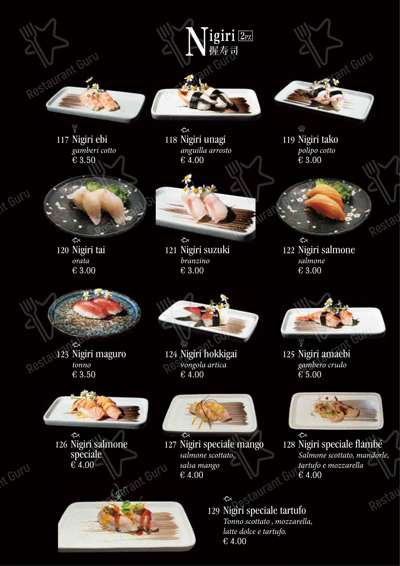 Menu bar per Ristorante Giapponese Tao ristorante