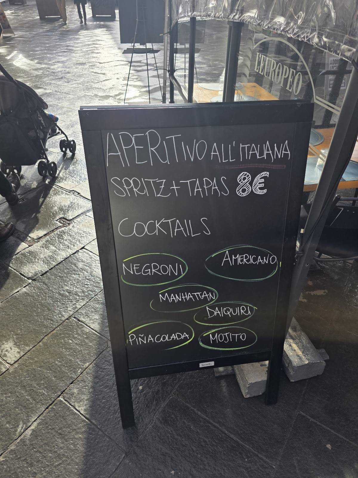 Menu di RISTORANTE PIZZERIA L'EUROPEO 