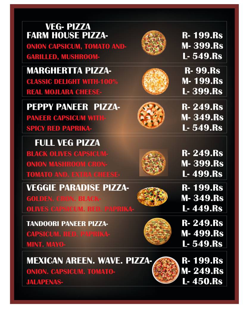 ROADSIDE FAMILY CAFE menu
