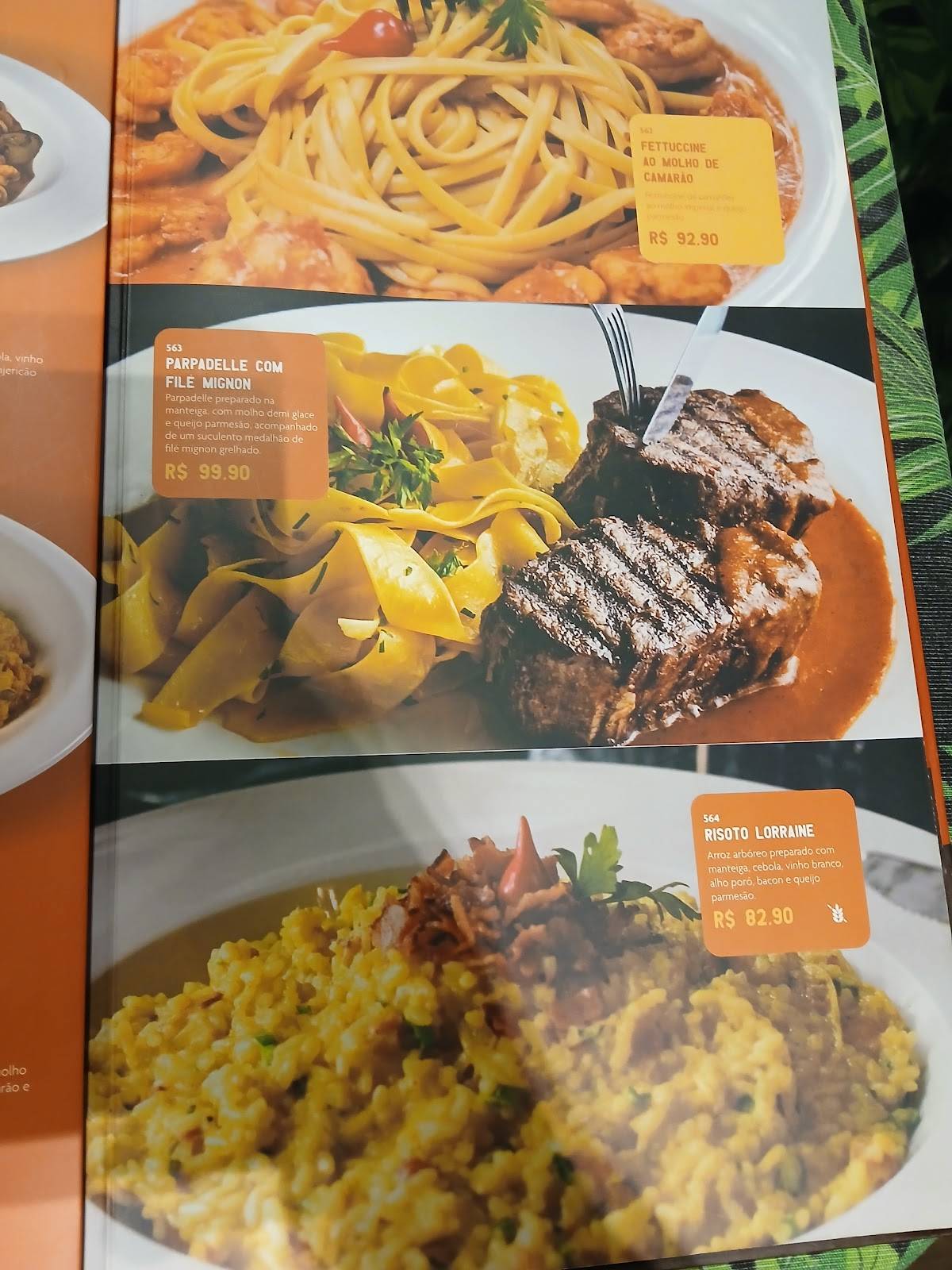 Rafain Chopp cardápio