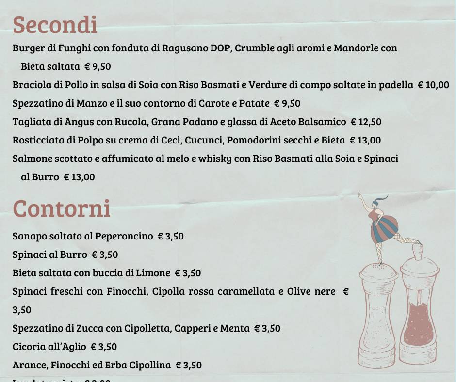 Menu di Prima Classe 