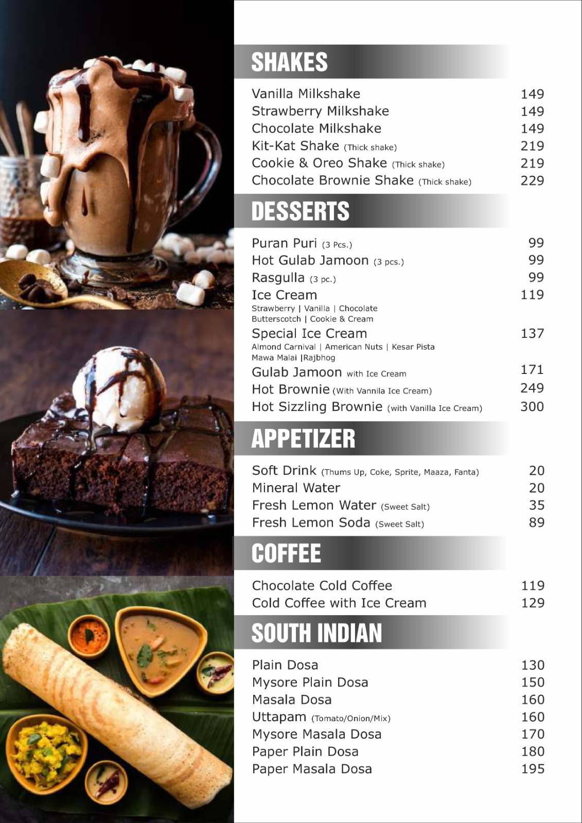 Sodam Taste and More menu