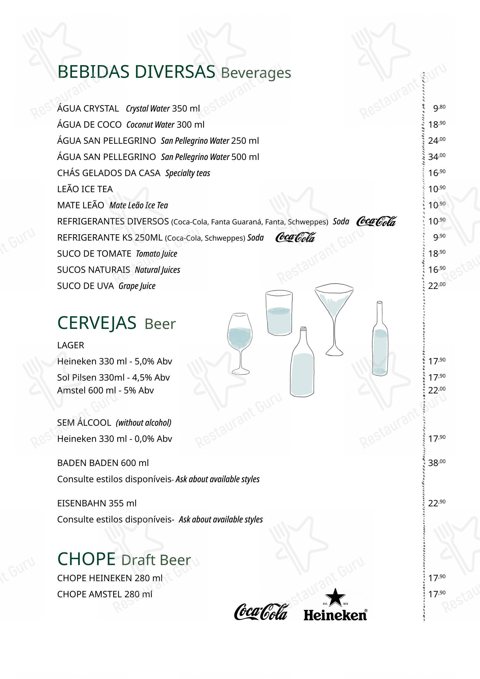 Ráscal Higienópolis em São Paulo - Wine Menu