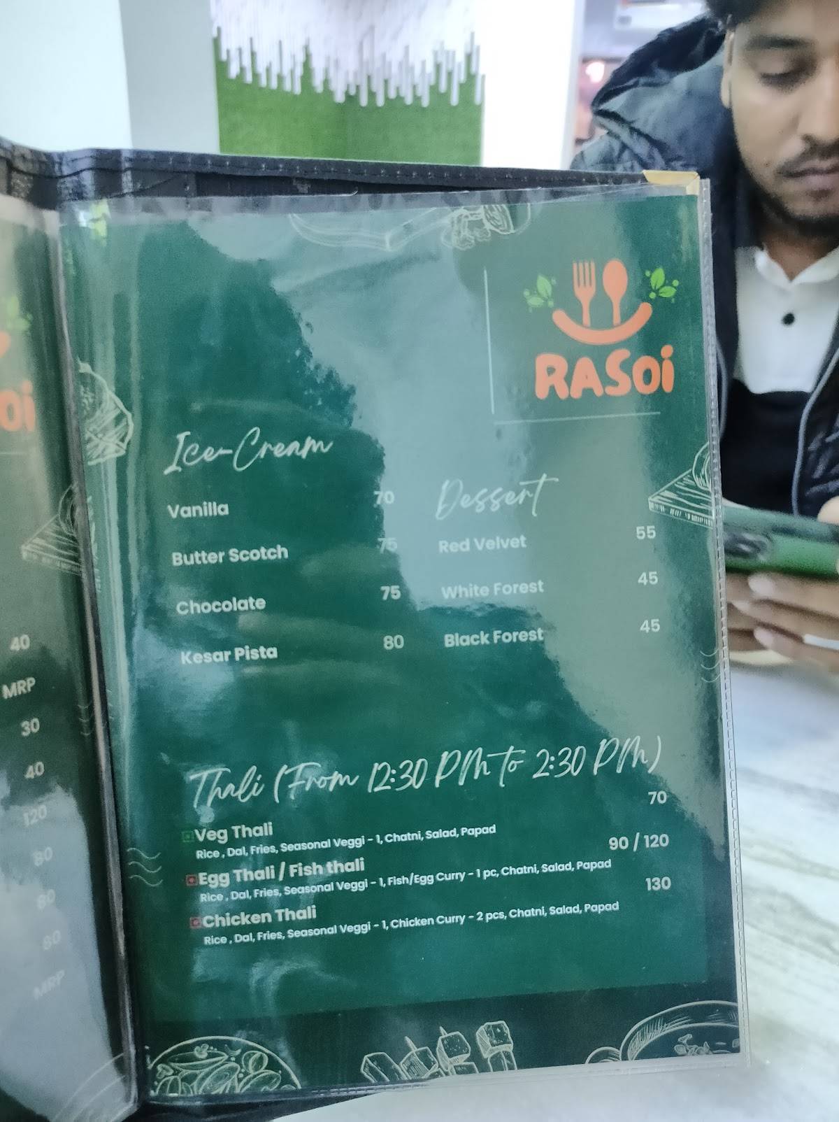 Rasoi Restro menu