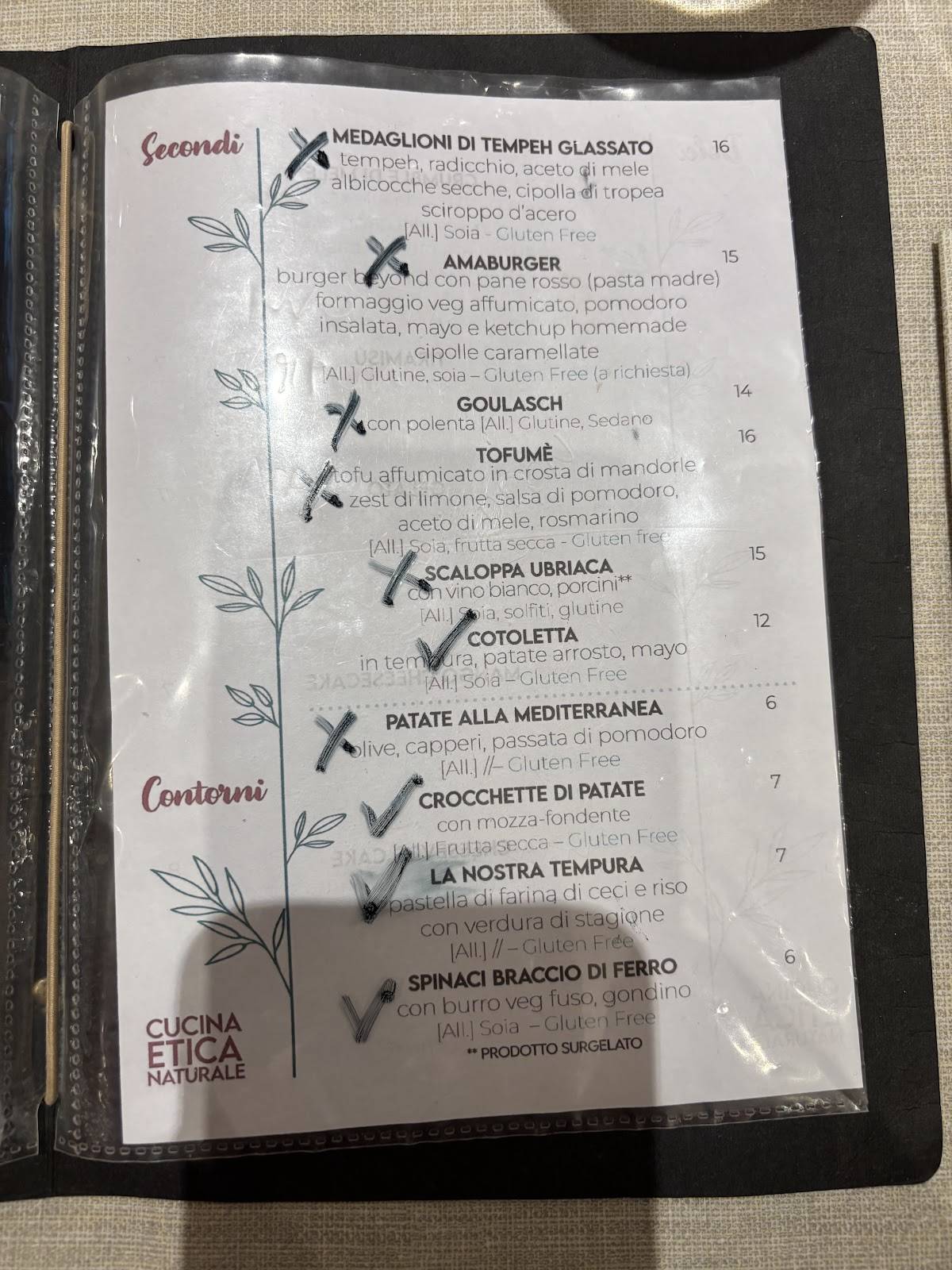 Menu di Amaranto 
