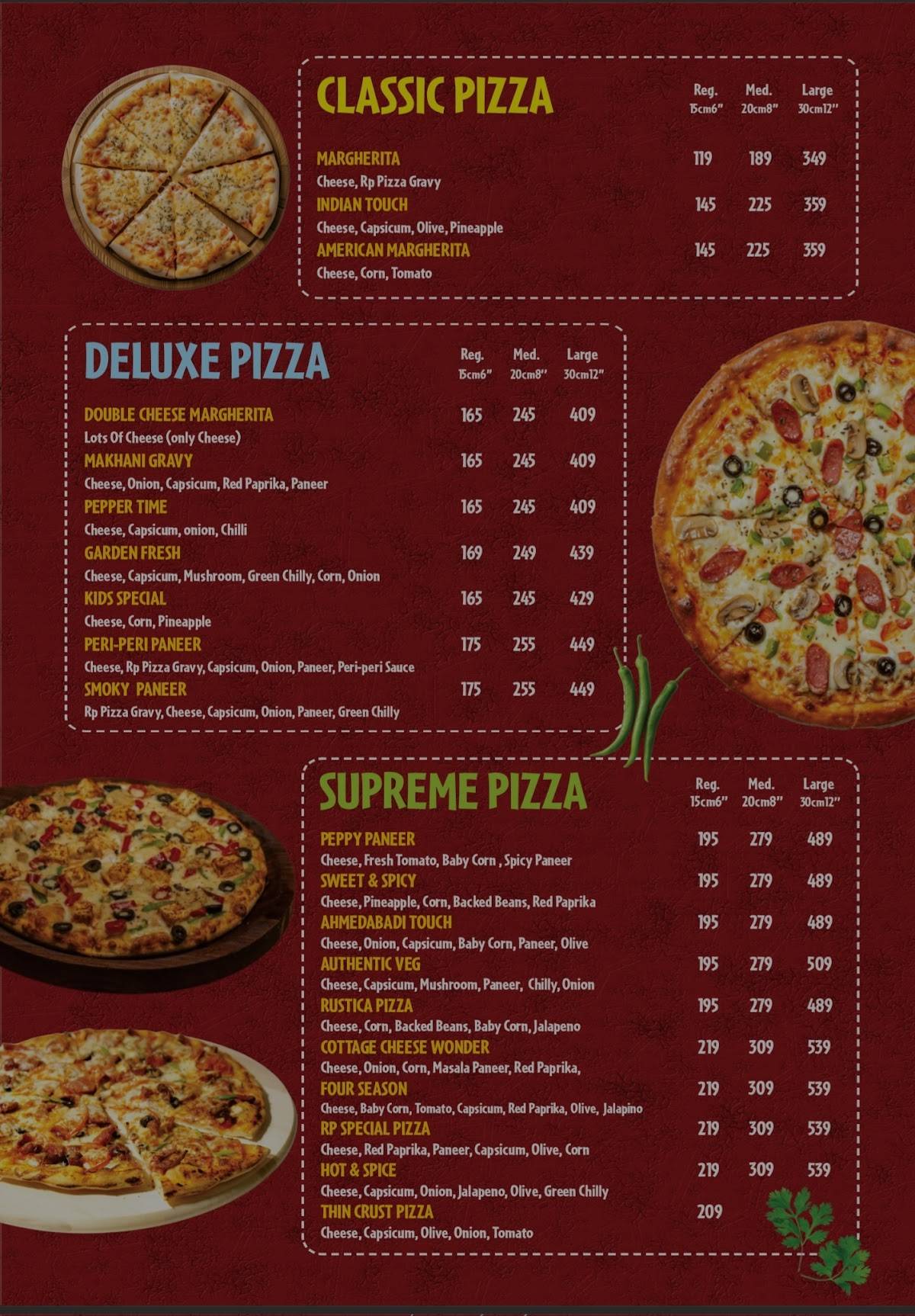 Real Paprika Modasa menu