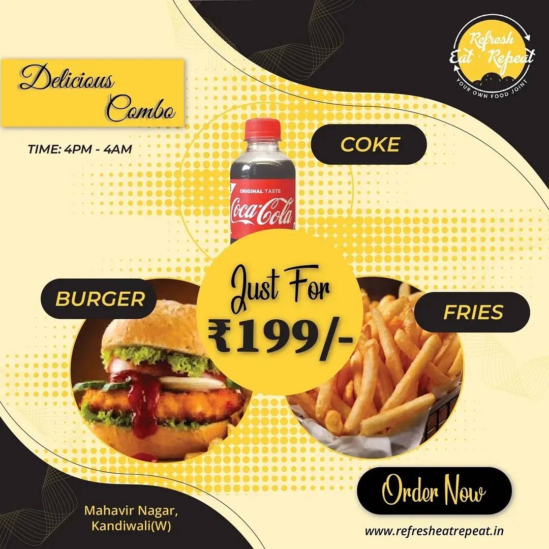 Refresh Eat Repeat menu