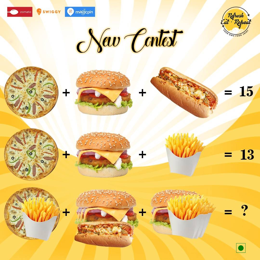 Refresh Eat Repeat menu