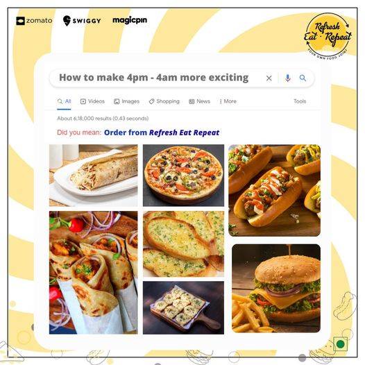 Refresh Eat Repeat menu