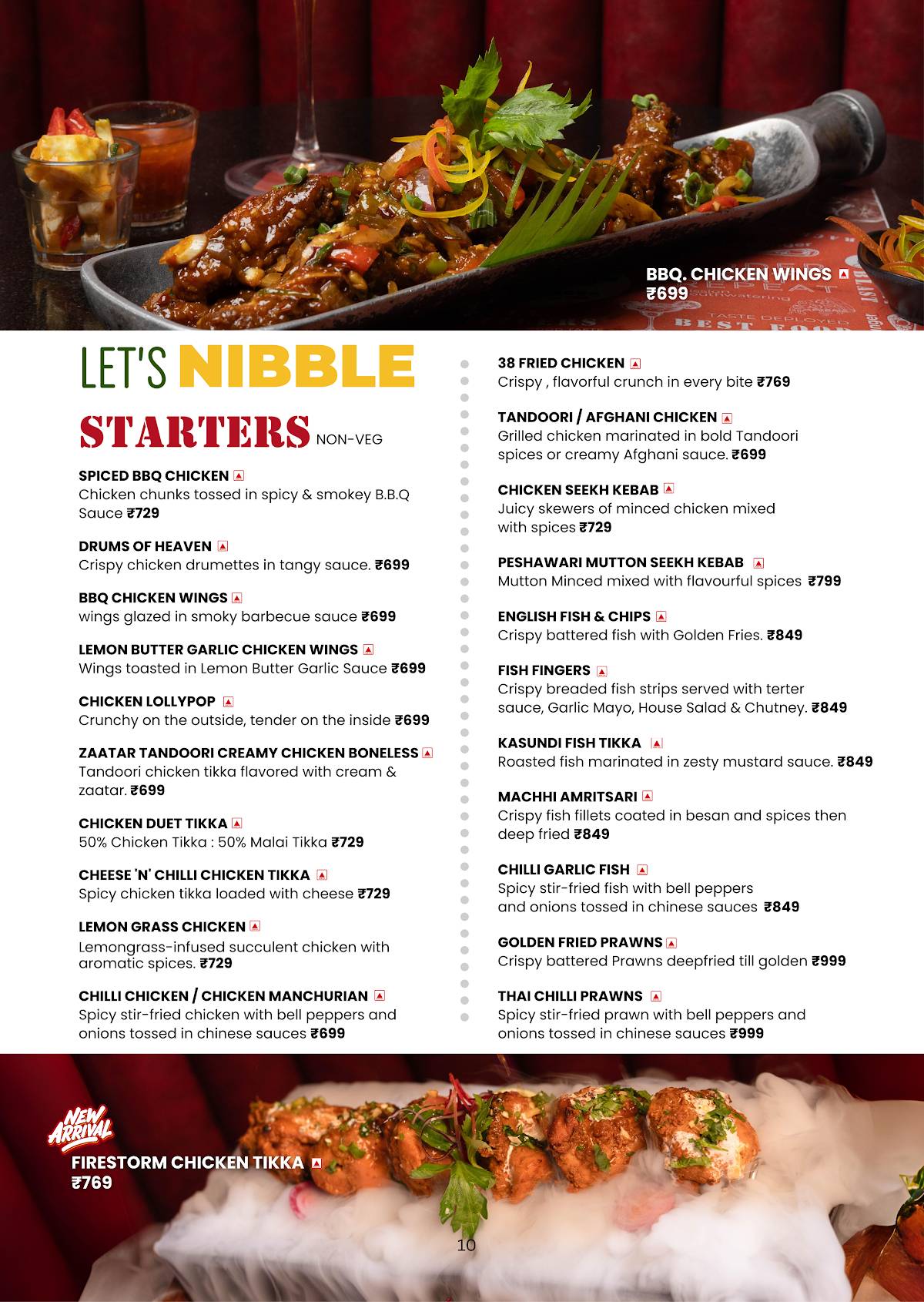 38 Barracks Restaurant and Bar menu
