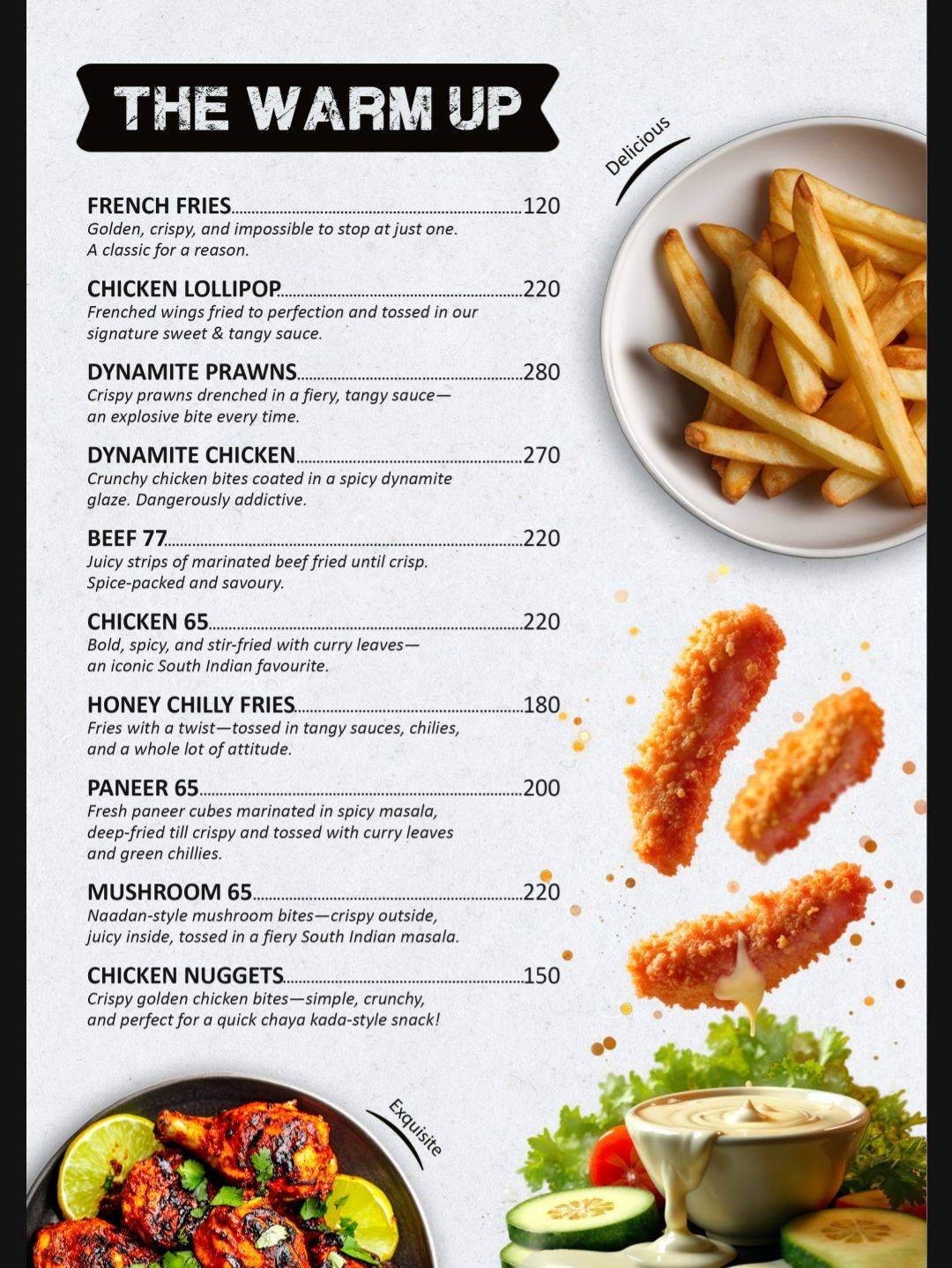 AL HAYAT RESTAURANT AND CATERERS menu