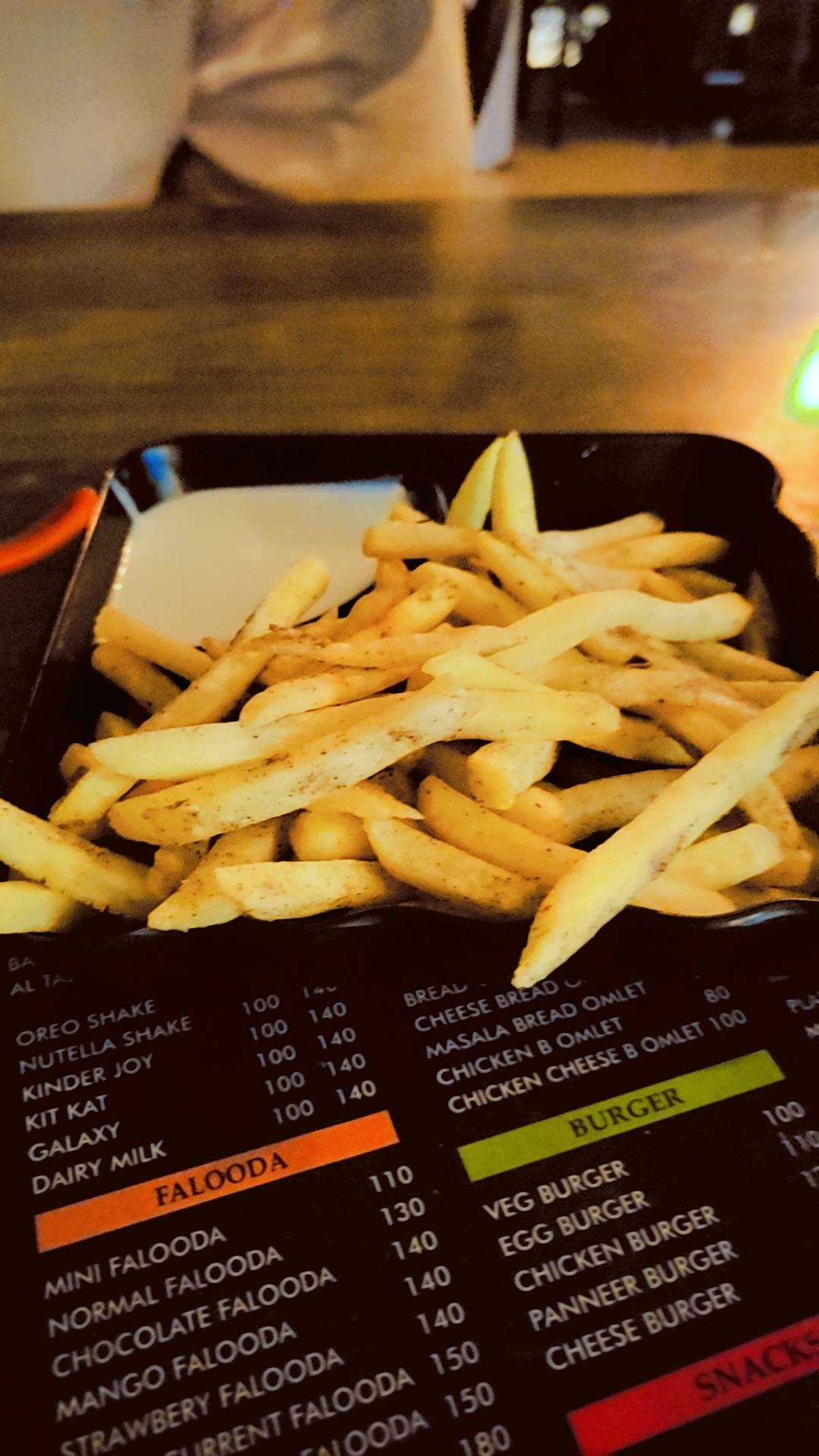 AL-TAJ JUICE PARK menu