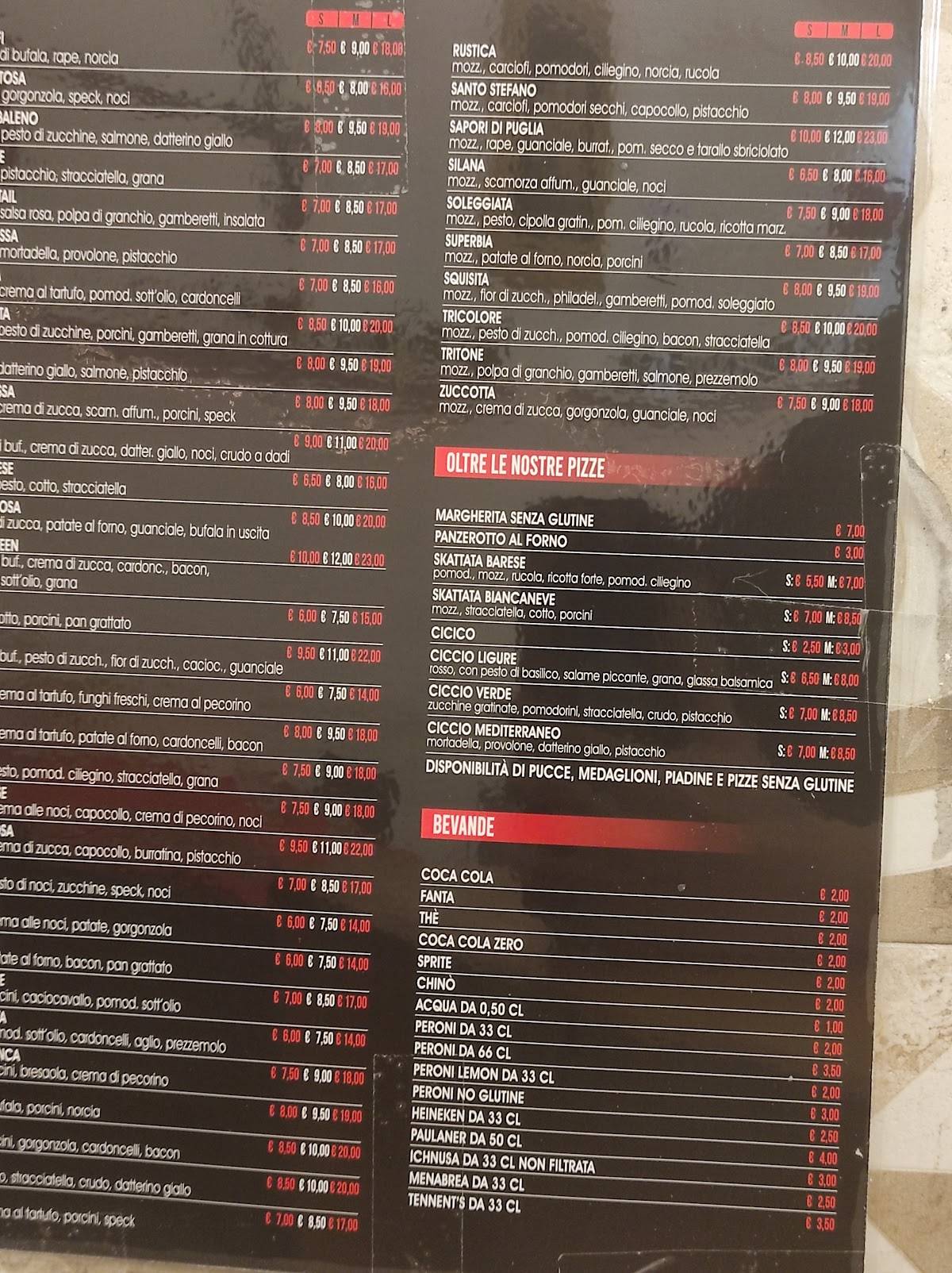 Menu di Al Tempo Giusto 