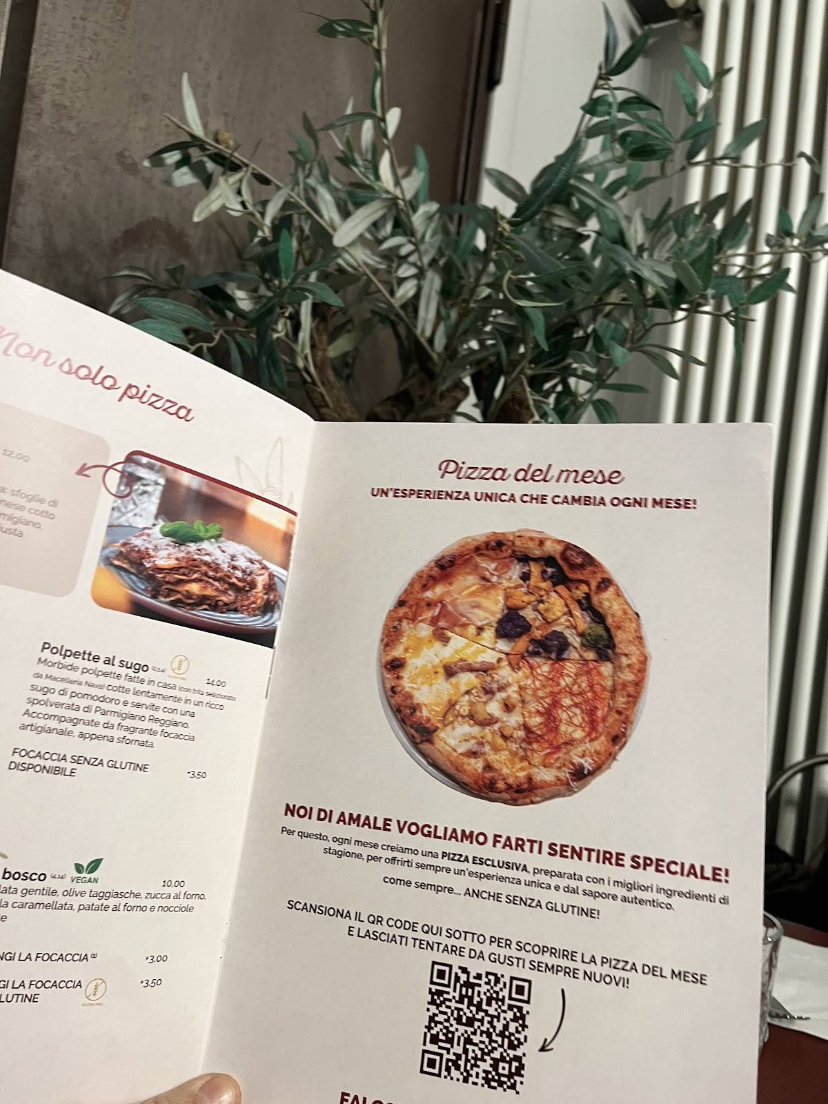 Menu di AmaLe Pizzeria Contemporanea 