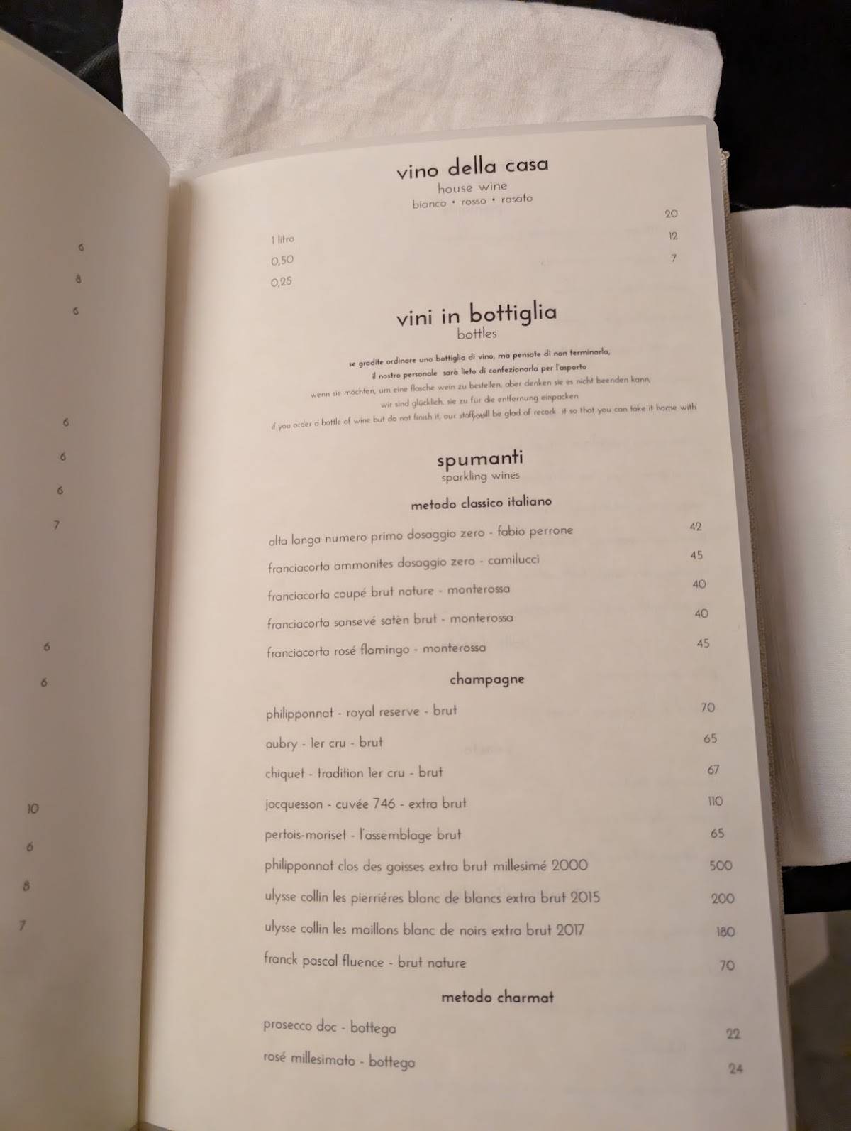 Menu di Arancioamaro Ristorante 