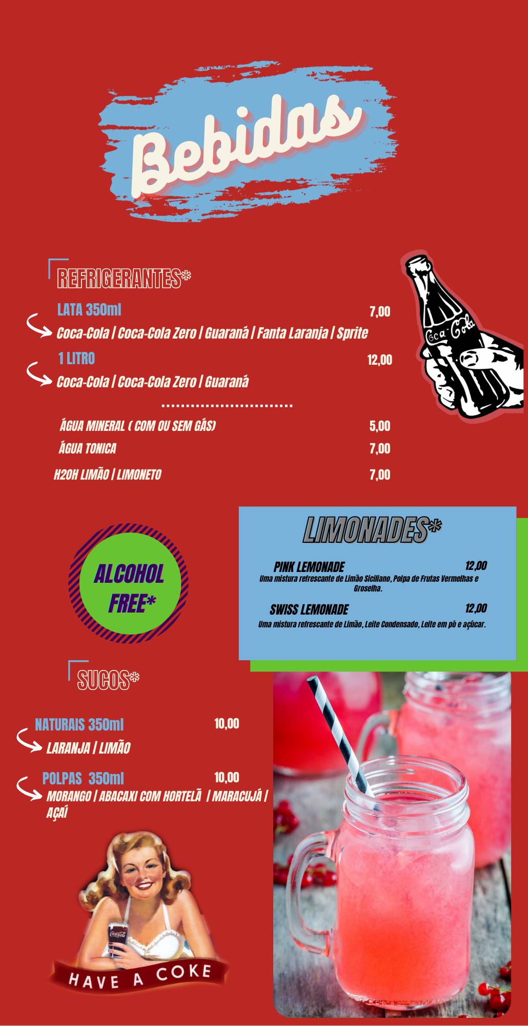 Atlântic Burguer cardápio